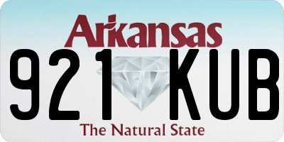 AR license plate 921KUB