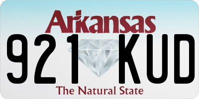 AR license plate 921KUD