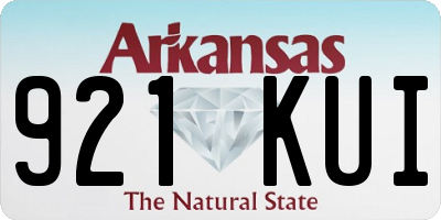 AR license plate 921KUI