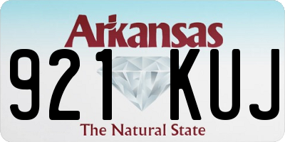 AR license plate 921KUJ