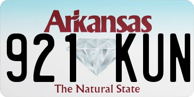 AR license plate 921KUN