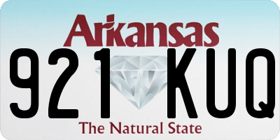 AR license plate 921KUQ