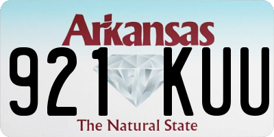AR license plate 921KUU