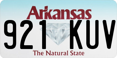 AR license plate 921KUV