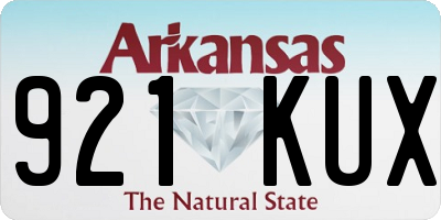 AR license plate 921KUX