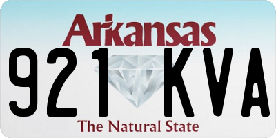 AR license plate 921KVA