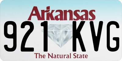 AR license plate 921KVG