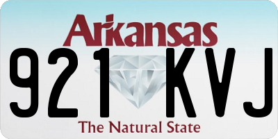 AR license plate 921KVJ