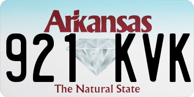 AR license plate 921KVK