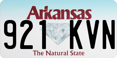 AR license plate 921KVN