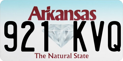 AR license plate 921KVQ