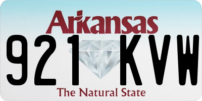 AR license plate 921KVW