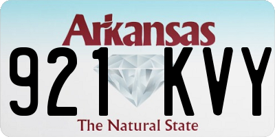 AR license plate 921KVY