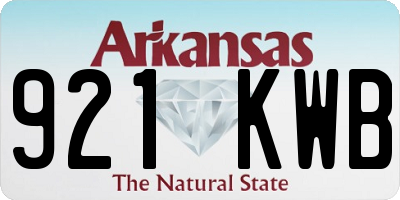 AR license plate 921KWB