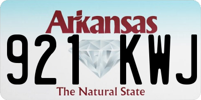 AR license plate 921KWJ