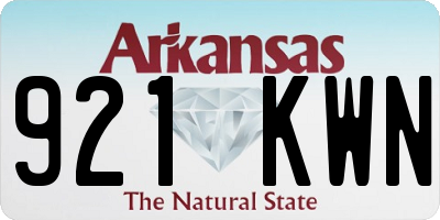 AR license plate 921KWN