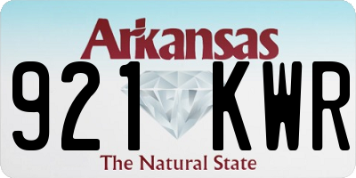AR license plate 921KWR