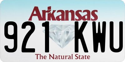 AR license plate 921KWU