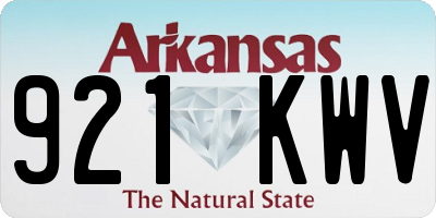 AR license plate 921KWV