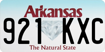 AR license plate 921KXC