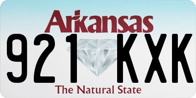 AR license plate 921KXK