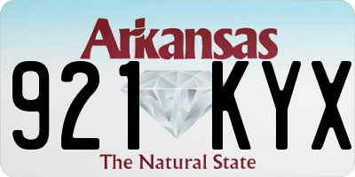 AR license plate 921KYX