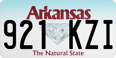 AR license plate 921KZI