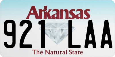 AR license plate 921LAA
