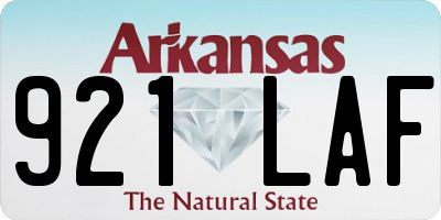 AR license plate 921LAF