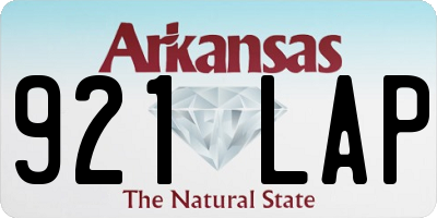 AR license plate 921LAP