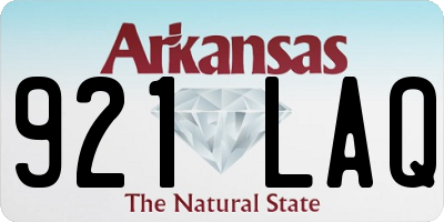 AR license plate 921LAQ