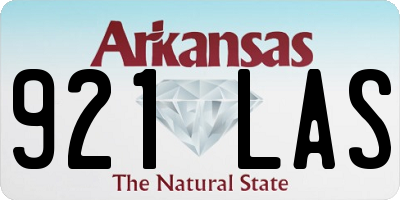 AR license plate 921LAS