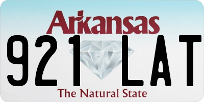 AR license plate 921LAT