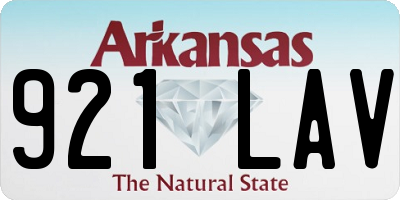 AR license plate 921LAV