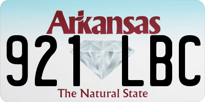 AR license plate 921LBC