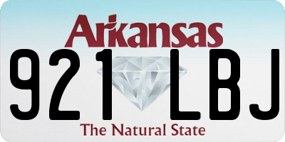 AR license plate 921LBJ
