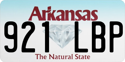 AR license plate 921LBP