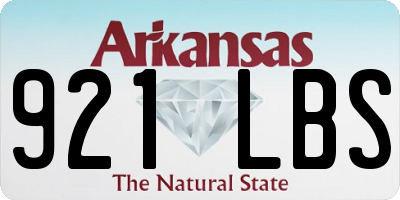 AR license plate 921LBS