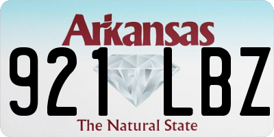 AR license plate 921LBZ