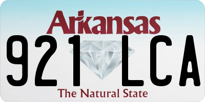 AR license plate 921LCA