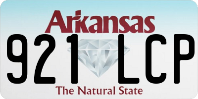 AR license plate 921LCP
