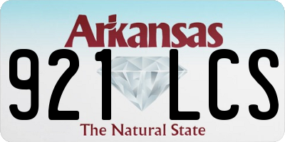 AR license plate 921LCS