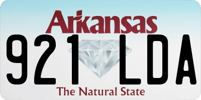 AR license plate 921LDA