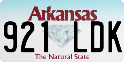 AR license plate 921LDK