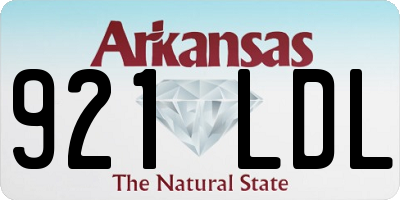 AR license plate 921LDL
