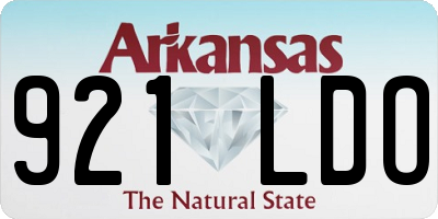 AR license plate 921LDO