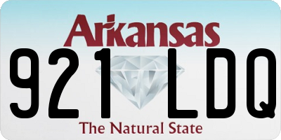 AR license plate 921LDQ