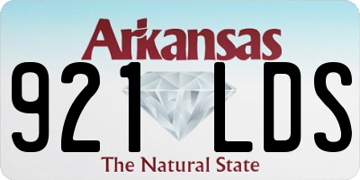AR license plate 921LDS