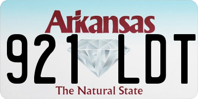 AR license plate 921LDT