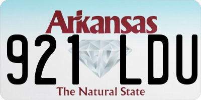 AR license plate 921LDU